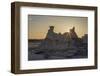 Sunburst Behind a Rock Formation-James Hager-Framed Photographic Print