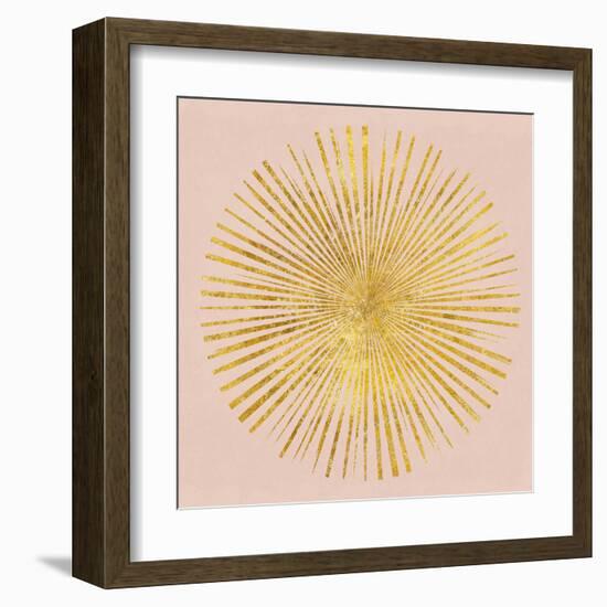 Sunburst I on Pink-Wild Apple Portfolio-Framed Art Print