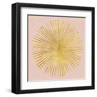 Sunburst I on Pink-Wild Apple Portfolio-Framed Art Print