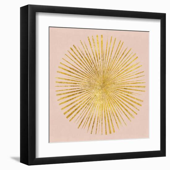 Sunburst I on Pink-Wild Apple Portfolio-Framed Art Print