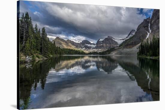 Sunburst Lake, Mt Assiniboine Provincial Park, Alberta, Canada-Howie Garber-Stretched Canvas