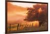 Sunburst Tree, Sunrise in Petaluma, Sonoma Valley, California-Vincent James-Framed Photographic Print