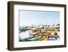 Sunda Kelapa Old Harbour with Fishing Boats, Ship and Docks in Jakarta, Indonesia-Kzenon-Framed Photographic Print