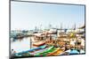 Sunda Kelapa Old Harbour with Fishing Boats, Ship and Docks in Jakarta, Indonesia-Kzenon-Mounted Photographic Print