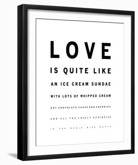 Sundae Love-Clara Wells-Framed Giclee Print