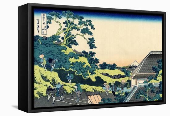 Sundai in Edo (From a Series 36 Views of Mount Fuj), 1830-1833-Katsushika Hokusai-Framed Stretched Canvas