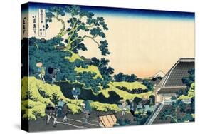 Sundai in Edo (From a Series 36 Views of Mount Fuj), 1830-1833-Katsushika Hokusai-Stretched Canvas