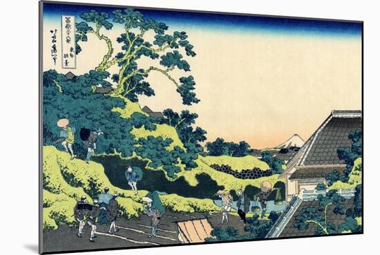 Sundai in Edo (From a Series 36 Views of Mount Fuj), 1830-1833-Katsushika Hokusai-Mounted Giclee Print