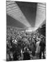 Sunday Afternoon Crowd of Passenger Waiting For Trains at Union Station-Alfred Eisenstaedt-Mounted Photographic Print