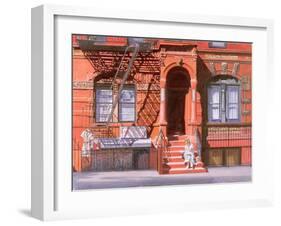 Sunday Afternoon, East 7th Street, Lower East Side, NYC, 2006-Anthony Butera-Framed Giclee Print