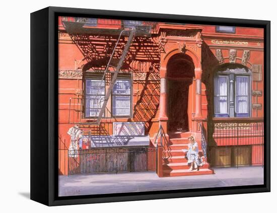 Sunday Afternoon, East 7th Street, Lower East Side, NYC, 2006-Anthony Butera-Framed Stretched Canvas