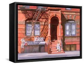 Sunday Afternoon, East 7th Street, Lower East Side, NYC, 2006-Anthony Butera-Framed Stretched Canvas