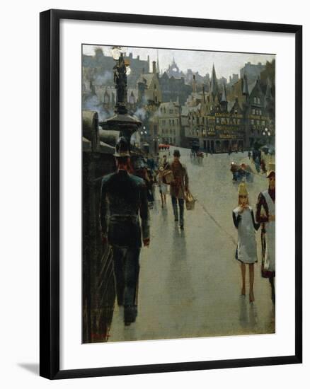 Sunday Afternoon in London-Telemaco Signorini-Framed Giclee Print