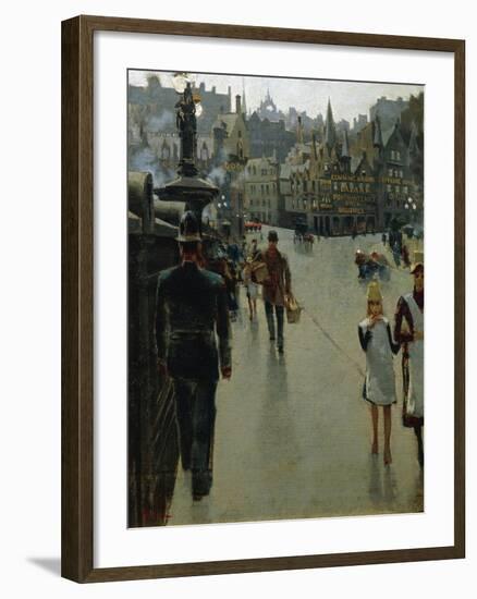 Sunday Afternoon in London-Telemaco Signorini-Framed Giclee Print