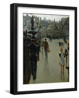 Sunday Afternoon in London-Telemaco Signorini-Framed Giclee Print