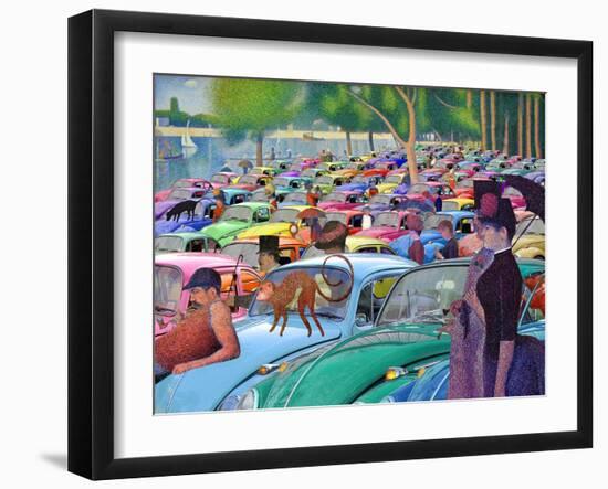 Sunday Afternoon, Looking for the Car-Barry Kite-Framed Art Print