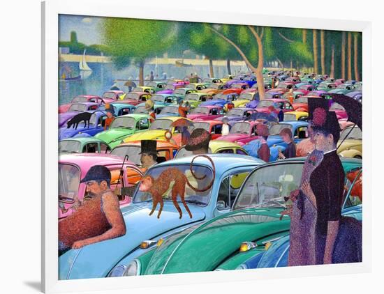 Sunday Afternoon, Looking for the Car-Barry Kite-Framed Art Print