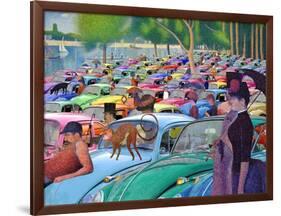 Sunday Afternoon, Looking for the Car-Barry Kite-Framed Art Print