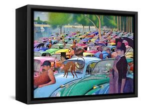 Sunday Afternoon, Looking for the Car-Barry Kite-Framed Stretched Canvas