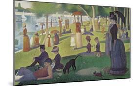 Sunday Afternoon on the Island of Grand Jatte 1864-6-Georges Seurat-Mounted Art Print