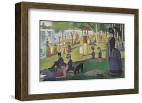 Sunday Afternoon on the Island of Grand Jatte 1864-6-Georges Seurat-Framed Giclee Print