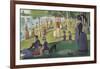 Sunday Afternoon on the Island of Grand Jatte 1864-6-Georges Seurat-Framed Giclee Print