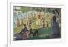 Sunday Afternoon on the Island of Grand Jatte 1864-6-Georges Seurat-Framed Giclee Print