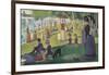 Sunday Afternoon on the Island of Grand Jatte 1864-6-Georges Seurat-Framed Giclee Print