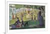 Sunday Afternoon on the Island of Grand Jatte 1864-6-Georges Seurat-Framed Giclee Print