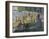 Sunday Afternoon on the Island of La Grande Jatte, 1884-1886-Georges Seurat-Framed Giclee Print