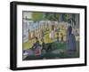 Sunday Afternoon on the Island of La Grande Jatte, 1884-1886-Georges Seurat-Framed Giclee Print