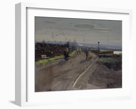 Sunday Afternoon, Severn Beach, November-Tom Hughes-Framed Giclee Print