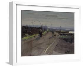 Sunday Afternoon, Severn Beach, November-Tom Hughes-Framed Giclee Print