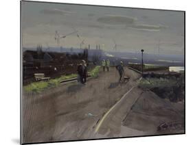 Sunday Afternoon, Severn Beach, November-Tom Hughes-Mounted Giclee Print