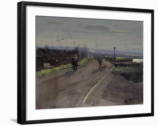 Sunday Afternoon, Severn Beach, November-Tom Hughes-Framed Giclee Print