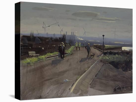 Sunday Afternoon, Severn Beach, November-Tom Hughes-Stretched Canvas