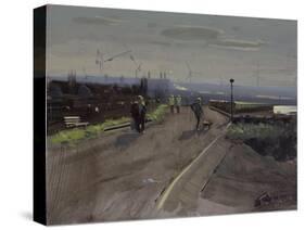 Sunday Afternoon, Severn Beach, November-Tom Hughes-Stretched Canvas