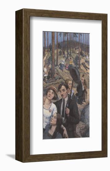 Sunday Afternoon-Hans Baluschek-Framed Premium Giclee Print