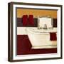 Sunday Bath in Red I-Hakimipour-ritter-Framed Art Print