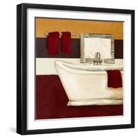 Sunday Bath in Red I-Hakimipour-ritter-Framed Art Print