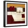 Sunday Bath in Red I-Hakimipour-ritter-Framed Art Print