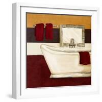 Sunday Bath in Red I-Hakimipour-ritter-Framed Art Print