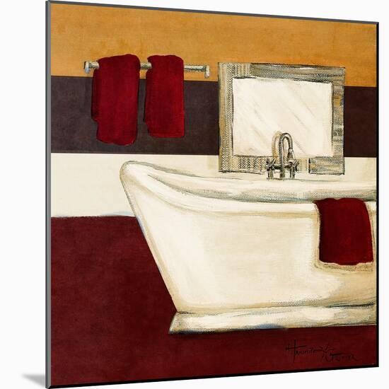 Sunday Bath in Red I-Hakimipour-ritter-Mounted Art Print