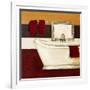 Sunday Bath in Red I-Hakimipour-ritter-Framed Art Print