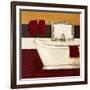 Sunday Bath in Red I-Hakimipour-ritter-Framed Art Print