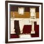 Sunday Bath in Red II-Hakimipour-ritter-Framed Art Print