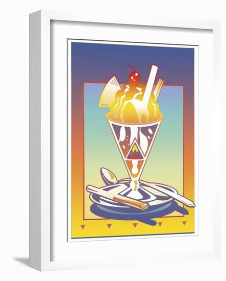 Sunday Bloody Sundae-David Chestnutt-Framed Giclee Print