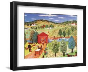 Sunday by the River-unknown Rodko-Framed Art Print