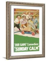 Sunday Calm - "Our Gang"-null-Framed Art Print