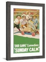 Sunday Calm - "Our Gang"-null-Framed Art Print